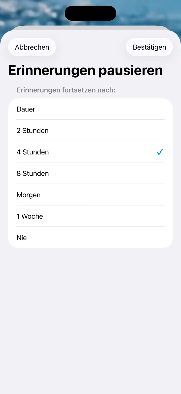Drink — Pausieren, wann du willst