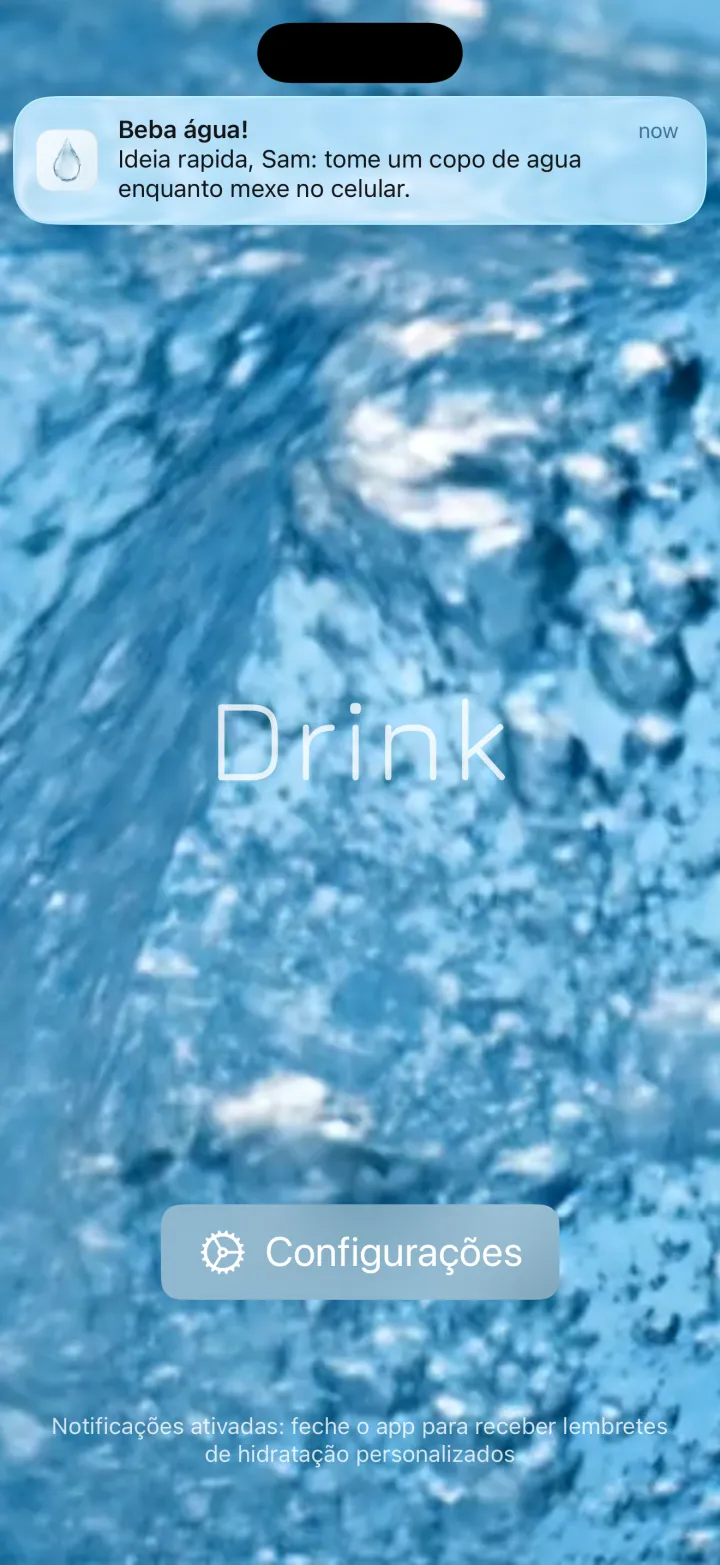 Drink — Mensagens que combinam com o momento